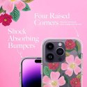Rifle Paper Clear - Etui iPhone 14 Pro zdobione złotem (Rose Garden) Rifle Paper