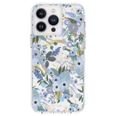 Rifle Paper Clear MagSafe - Etui iPhone 14 Pro Max (Garden Party Blue) Rifle Paper Rifle Paper Clear MagSafe - Etui iPhone 14 Pro Max (Garden Party Blue) Rifle Paper