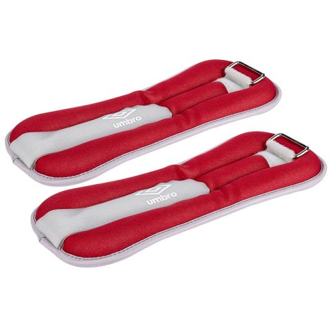 Umbro - Obciążniki na kostki i nadgarstki 2x1 kg (czerwony) Umbro Umbro - Obciążniki na kostki i nadgarstki 2x1 kg (czerwony) Umbro