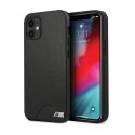BMW Smooth PU Leather - Etui iPhone 12 mini (czarny) BMW