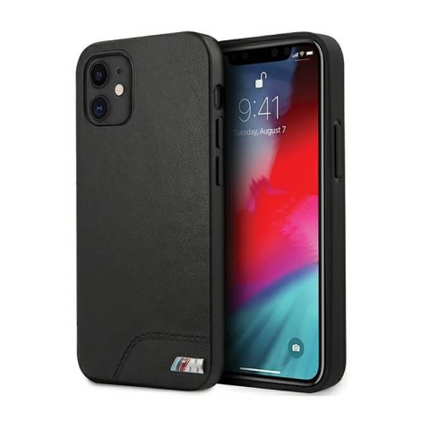 BMW Smooth PU Leather - Etui iPhone 12 mini (czarny) BMW BMW Smooth PU Leather - Etui iPhone 12 mini (czarny) BMW