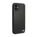 BMW Smooth PU Leather - Etui iPhone 12 mini (czarny) BMW