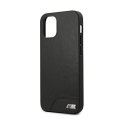 BMW Smooth PU Leather - Etui iPhone 12 mini (czarny) BMW