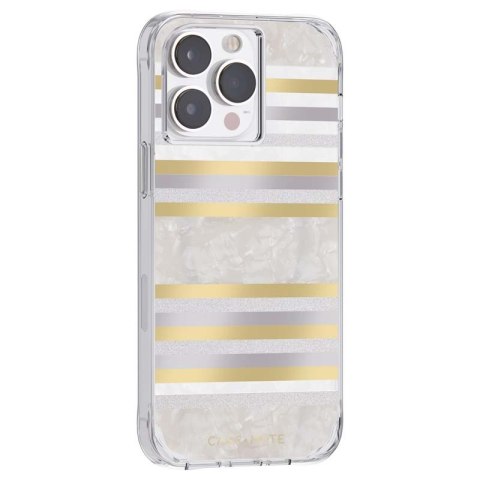 Case-Mate Pearl Stripes MagSafe - Etui iPhone 14 Pro Max zdobione masą perłową (Pearl Stripes) Case-Mate Case-Mate Pearl Stripes MagSafe - Etui iPhone 14 Pro Max zdobione masą perłową (Pearl Stripes) Case-Mate