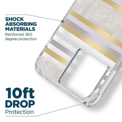 Case-Mate Pearl Stripes MagSafe - Etui iPhone 14 Pro Max zdobione masą perłową (Pearl Stripes) Case-Mate Case-Mate Pearl Stripes MagSafe - Etui iPhone 14 Pro Max zdobione masą perłową (Pearl Stripes) Case-Mate