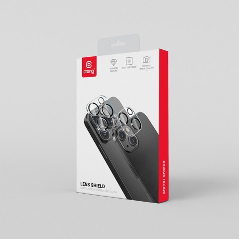 Crong Lens Shield - Szkło na aparat i obiektyw iPhone 13 Pro / iPhone 13 Pro Max Crong Crong Lens Shield - Szkło na aparat i obiektyw iPhone 13 Pro / iPhone 13 Pro Max Crong