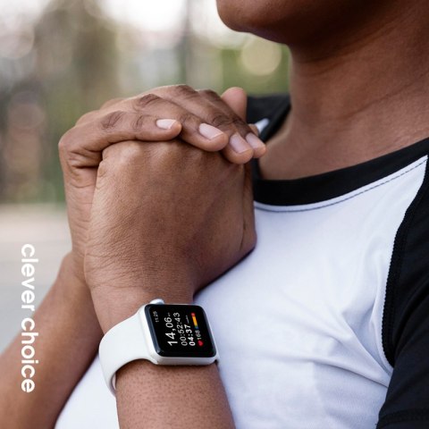 Crong Liquid - Pasek do Apple Watch 38/40/41/42 mm (biały) Crong Crong Liquid - Pasek do Apple Watch 38/40/41/42 mm (biały) Crong