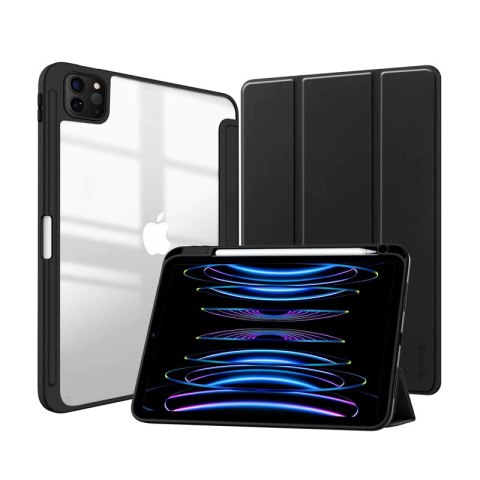 Crong PrimeFolio - Etui iPad Pro 11" (2022-2021) / iPad Air 11" M2 (2024) / iPad Air 10.9" (5-4 gen.) (czarny/przezroczysty) Crong Crong PrimeFolio - Etui iPad Pro 11" (2022-2021) / iPad Air 11" M2 (2024) / iPad Air 10.9" (5-4 gen.) (czarny/przezroczysty) Crong
