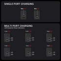 Crong Ultra Compact GaN - Ładowarka sieciowa 2x USB-C 35W PD 3.0 z PPS (czarny) Crong