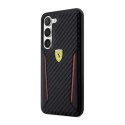 Ferrari Carbon Contrast Edges - Etui Samsung Galaxy S23+ (czarny) Ferrari