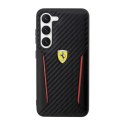 Ferrari Carbon Contrast Edges - Etui Samsung Galaxy S23+ (czarny) Ferrari