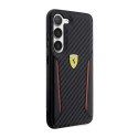 Ferrari Carbon Contrast Edges - Etui Samsung Galaxy S23+ (czarny) Ferrari