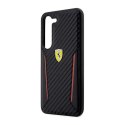 Ferrari Carbon Contrast Edges - Etui Samsung Galaxy S23+ (czarny) Ferrari
