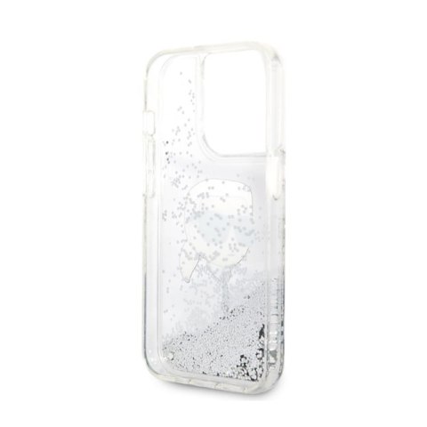 Karl Lagerfeld Liquid Glitter NFT Karl's Head - Etui iPhone 14 Pro Max (srebrny) Karl Lagerfeld Karl Lagerfeld Liquid Glitter NFT Karl's Head - Etui iPhone 14 Pro Max (srebrny) Karl Lagerfeld