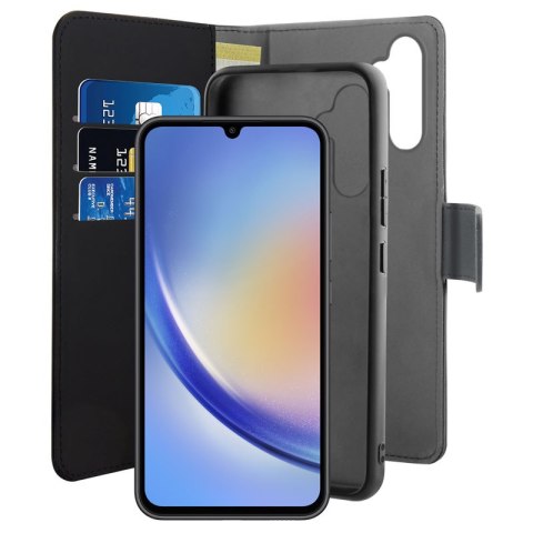 PURO Wallet Detachable - Etui 2w1 Samsung Galaxy A34 5G (czarny) Puro PURO Wallet Detachable - Etui 2w1 Samsung Galaxy A34 5G (czarny) Puro