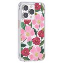 Rifle Paper Clear - Etui iPhone 14 Pro Max zdobione złotem (Rose Garden) Rifle Paper