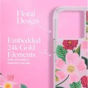 Rifle Paper Clear - Etui iPhone 14 Pro Max zdobione złotem (Rose Garden) Rifle Paper