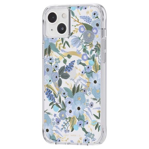 Rifle Paper Clear MagSafe - Etui iPhone 14 Plus (Garden Party Blue) Rifle Paper Rifle Paper Clear MagSafe - Etui iPhone 14 Plus (Garden Party Blue) Rifle Paper