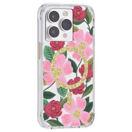 Rifle Paper Clear MagSafe - Etui iPhone 14 Pro zdobione złotem (Rose Garden) Rifle Paper