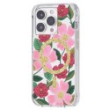 Rifle Paper Clear MagSafe - Etui iPhone 14 Pro zdobione złotem (Rose Garden) Rifle Paper