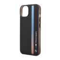 BMW Tricolor Stripe - Etui iPhone 14 (Czarny) BMW