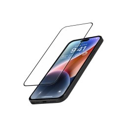 Crong Anti-Bacterial 3D Armour Glass - Szkło hartowane 9H na cały ekran iPhone 14 Pro + ramka instalacyjna Crong