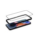 Crong Anti-Bacterial 3D Armour Glass - Szkło hartowane 9H na cały ekran iPhone 14 Pro + ramka instalacyjna Crong