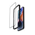 Crong Anti-Bacterial 3D Armour Glass - Szkło hartowane 9H na cały ekran iPhone 14 Pro + ramka instalacyjna Crong
