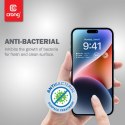 Crong Anti-Bacterial 3D Armour Glass - Szkło hartowane 9H na cały ekran iPhone 14 Pro + ramka instalacyjna Crong