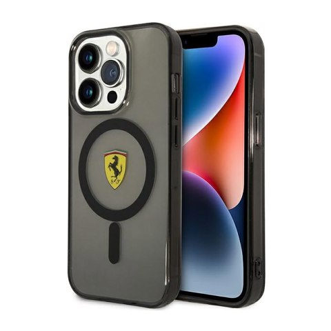 Ferrari Translucent MagSafe - Etui iPhone 14 Pro Max (Czarny) Ferrari Ferrari Translucent MagSafe - Etui iPhone 14 Pro Max (Czarny) Ferrari