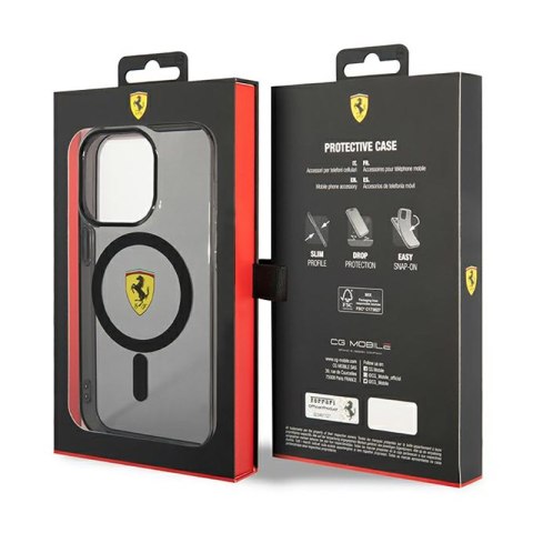 Ferrari Translucent MagSafe - Etui iPhone 14 Pro Max (Czarny) Ferrari Ferrari Translucent MagSafe - Etui iPhone 14 Pro Max (Czarny) Ferrari