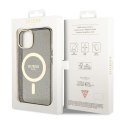 Guess Glitter Gold MagSafe - Etui iPhone 14 (Czarny) Guess