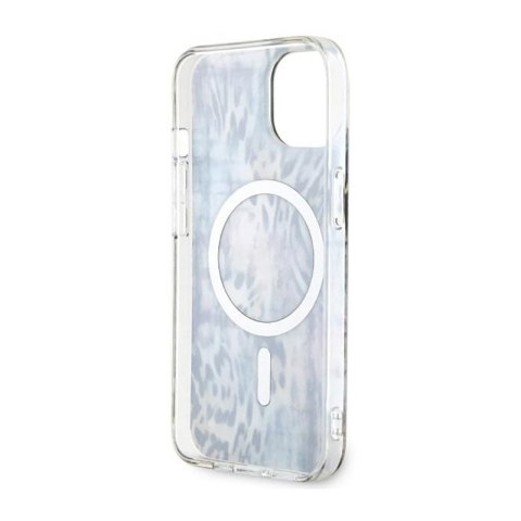 Guess Leopard MagSafe - Etui iPhone 14 (Niebieski) Guess Guess Leopard MagSafe - Etui iPhone 14 (Niebieski) Guess