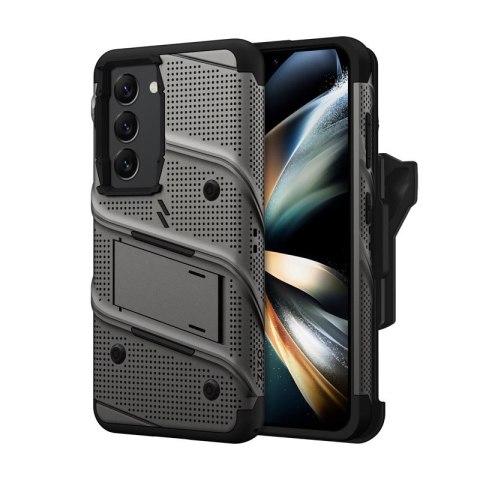 ZIZO BOLT Series - Pancerne etui Samsung Galaxy S23 ze szkłem 9H na ekran + uchwyt z podstawką (szary) Zizo ZIZO BOLT Series - Pancerne etui Samsung Galaxy S23 ze szkłem 9H na ekran + uchwyt z podstawką (szary) Zizo