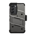 ZIZO BOLT Series - Pancerne etui Samsung Galaxy S23 ze szkłem 9H na ekran + uchwyt z podstawką (szary) Zizo