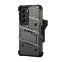 ZIZO BOLT Series - Pancerne etui Samsung Galaxy S23 ze szkłem 9H na ekran + uchwyt z podstawką (szary) Zizo