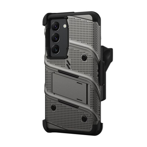 ZIZO BOLT Series - Pancerne etui Samsung Galaxy S23 ze szkłem 9H na ekran + uchwyt z podstawką (szary) Zizo ZIZO BOLT Series - Pancerne etui Samsung Galaxy S23 ze szkłem 9H na ekran + uchwyt z podstawką (szary) Zizo