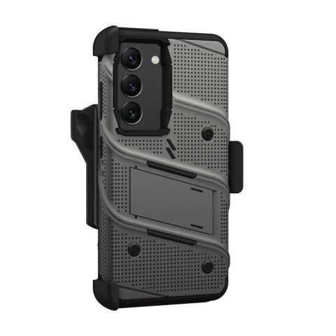 ZIZO BOLT Series - Pancerne etui Samsung Galaxy S23 ze szkłem 9H na ekran + uchwyt z podstawką (szary) Zizo ZIZO BOLT Series - Pancerne etui Samsung Galaxy S23 ze szkłem 9H na ekran + uchwyt z podstawką (szary) Zizo