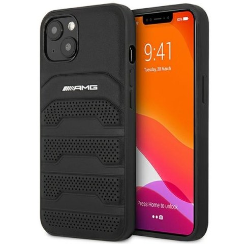 AMG Debossed Lines - Etui iPhone 14 Plus (czarny) AMG AMG Debossed Lines - Etui iPhone 14 Plus (czarny) AMG