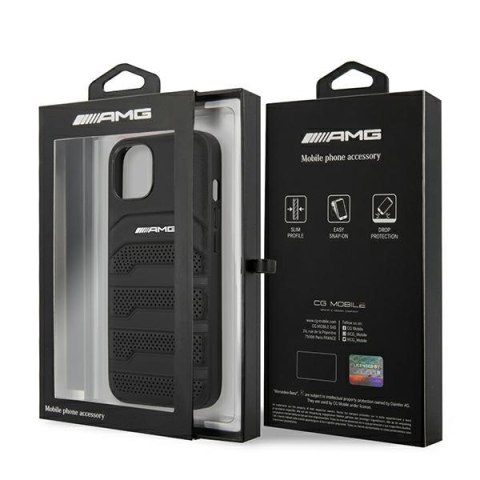 AMG Debossed Lines - Etui iPhone 14 Plus (czarny) AMG AMG Debossed Lines - Etui iPhone 14 Plus (czarny) AMG