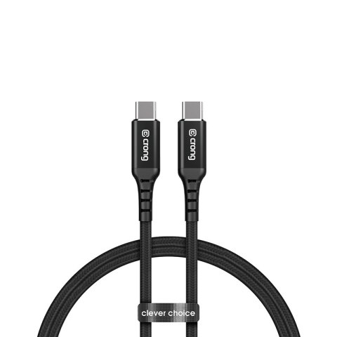 Crong Armor Link - Kabel 100W PD 5A USB-C do USB-C 200cm (czarny) Crong Crong Armor Link - Kabel 100W PD 5A USB-C do USB-C 200cm (czarny) Crong