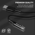 Crong Armor Link - Kabel 100W PD 5A USB-C do USB-C 200cm (czarny) Crong