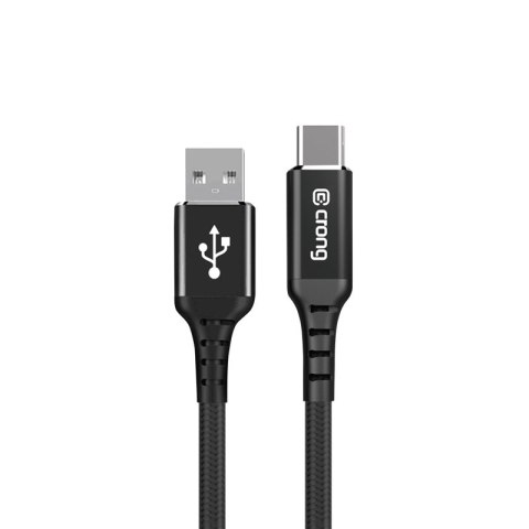Crong Armor Link - Kabel 60W PD 3A USB-A do USB-C 25cm (czarny) Crong Crong Armor Link - Kabel 60W PD 3A USB-A do USB-C 25cm (czarny) Crong