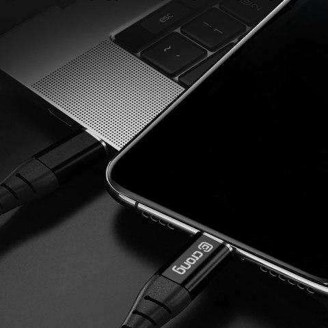 Crong Armor Link - Kabel 60W PD 3A USB-A do USB-C 25cm (czarny) Crong Crong Armor Link - Kabel 60W PD 3A USB-A do USB-C 25cm (czarny) Crong