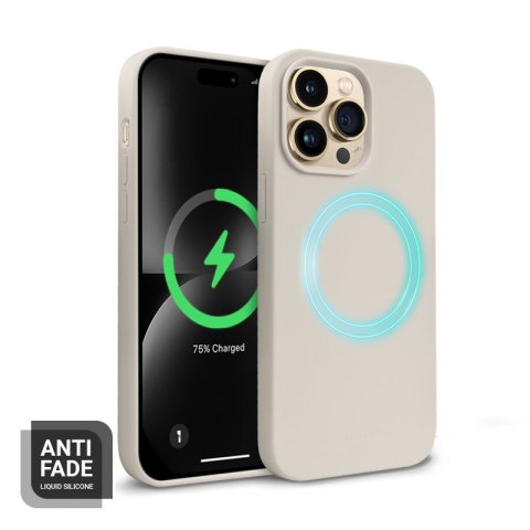 Crong Color Cover Magnetic - Etui iPhone 14 Pro MagSafe (kamienny beż) Crong Crong Color Cover Magnetic - Etui iPhone 14 Pro MagSafe (kamienny beż) Crong