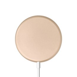 Crong MagSpot Wireless Charger - Aluminiowa ładowarka indukcyjna MagSafe 15W (Gold) Crong