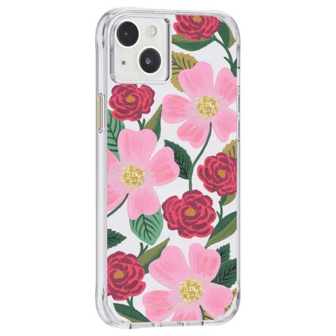 Rifle Paper Clear - Etui iPhone 14 Plus zdobione złotem (Rose Garden) Rifle Paper Rifle Paper Clear - Etui iPhone 14 Plus zdobione złotem (Rose Garden) Rifle Paper