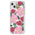 Rifle Paper Clear - Etui iPhone 14 Plus zdobione złotem (Rose Garden) Rifle Paper