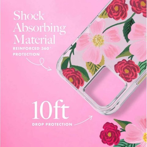 Rifle Paper Clear - Etui iPhone 14 Plus zdobione złotem (Rose Garden) Rifle Paper Rifle Paper Clear - Etui iPhone 14 Plus zdobione złotem (Rose Garden) Rifle Paper