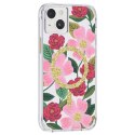Rifle Paper Clear MagSafe - Etui iPhone 14 Plus zdobione złotem (Rose Garden) Rifle Paper
